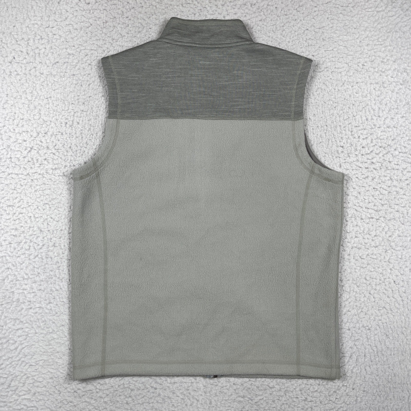 Turtleson Vest Mens L Grey Performance Fleece Full Zip Gorpcore Golf Layering - second product detail image