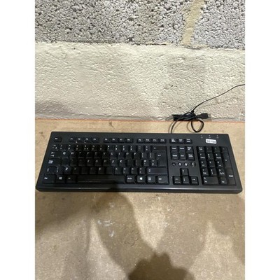 HP PR1101U Slim US Tastatur Schwarz Kabelgebunden USB Ergonomisch QWERTZ Standard für PC