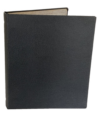 Columbia Black Pebbled 1  1/2  3 Ring Binder Clean Vintage Durable Quality