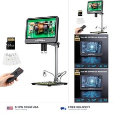 Andonstar 4K 60FPS 10.1" HDMI Digital Microscope for Soldering, Coin 4K 60F...