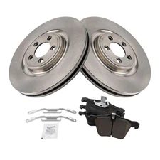 Front Ceramic Disc Brake Pads & Rotor Kit for Jaguar New