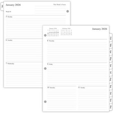 newestor 2026 Weekly Planner Refills for Monarch (Size 5) - 8.5”x11“, White 