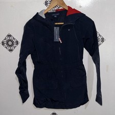 Tommy Hilfiger Black Windbreaker Kids Size Large 12 / 14