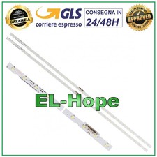 KIT 2 BARRE STRIP 28 LED TV SAMSUNG AOT-43-NU7100F V8N1-430SM0-R0 BN96-45954A