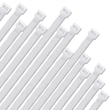 Zip Ties Heavy Duty Nylon Self-locking Wire Ties 30 Pack - White (24 Inch)