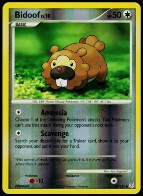 Bidoof 70/130 Diamond & Pearl - Reverse Holo Pokemon LP (Common)