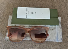 Longchamp Womens Sunglasses/Case Champagne Brown Frame Gradient Lens LO728S New
