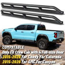 Rock Slider Running Boards Rock Guards For 2015-2026 Colorado Canyon Crew Cab Rock Slider Running Boards Rock Guards For 2015-2026 Colorado Canyon Crew Cab