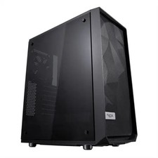Fractal Design Meshify C (Dark TG) Gaming Case w/ Dark Tint Glass Window, ATX, A