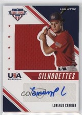2020 Panini USA Baseball Stars & Stripes /199 Lorenzo Carrier #USJ-LC Auto 0j81