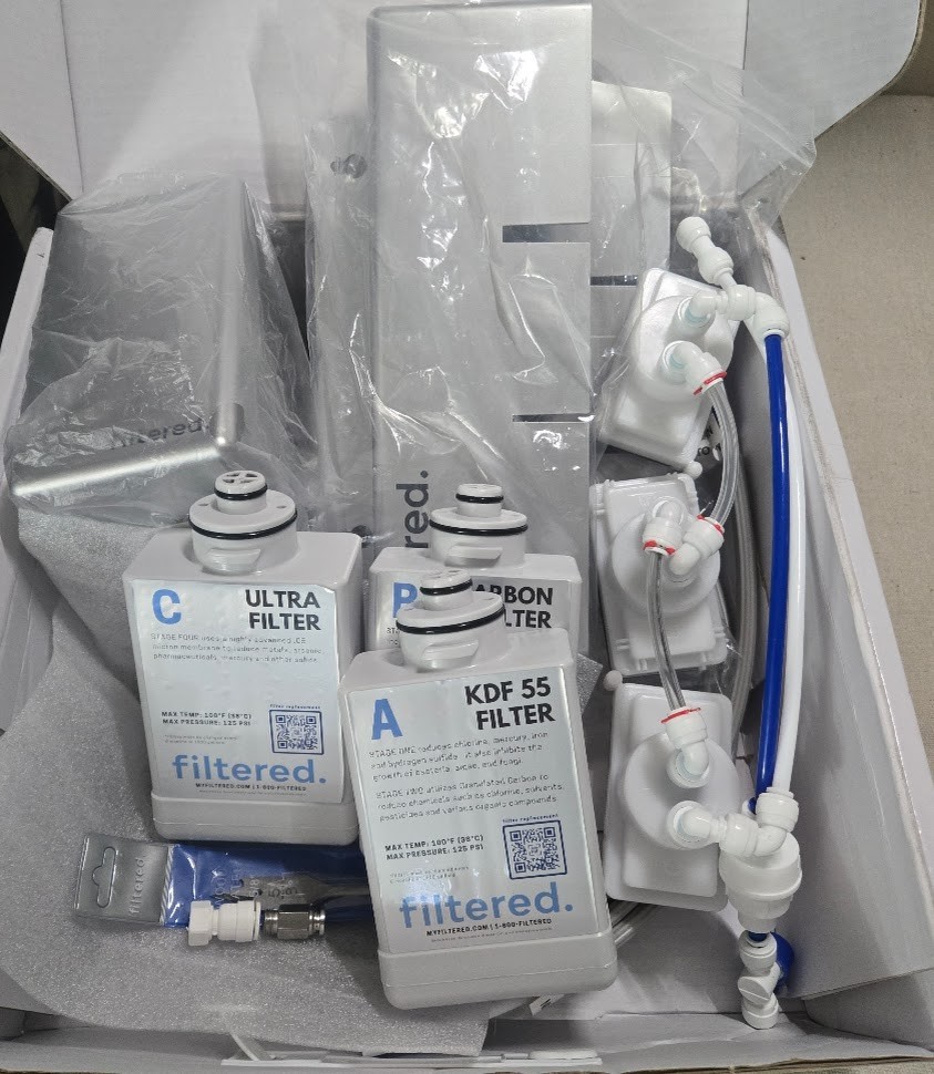 Inline Water Filter System For Refrigerators and Ice Makers 