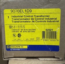 SQUARE D 9070EL1D9 INDUSTRIAL CONTROL TRANSFORMER SCHNEIDER 02021 NEW