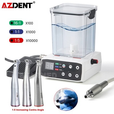 Dental LED Electric Brushless MicroMotor with Water Tank System/1:5 Contra Angle