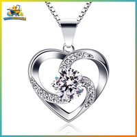 Halskette Damen Silber 925 Herzkette 45 Cm Schmuck Geschenk FüR Frauen