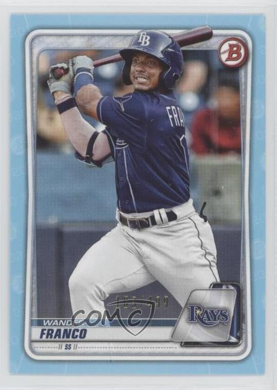 2020 Bowman Prospects Sky Blue 183/499 Wander Franco #BP-1 0c6