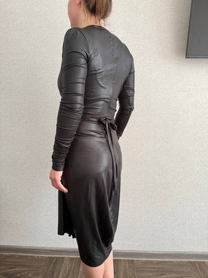 Rick Owens Lilies Draped Design V-neck Dress Women Size 44 Black | eBay Rick Owens Lilies Draped Design V-neck Dress Women Size 44 Black | eBay
