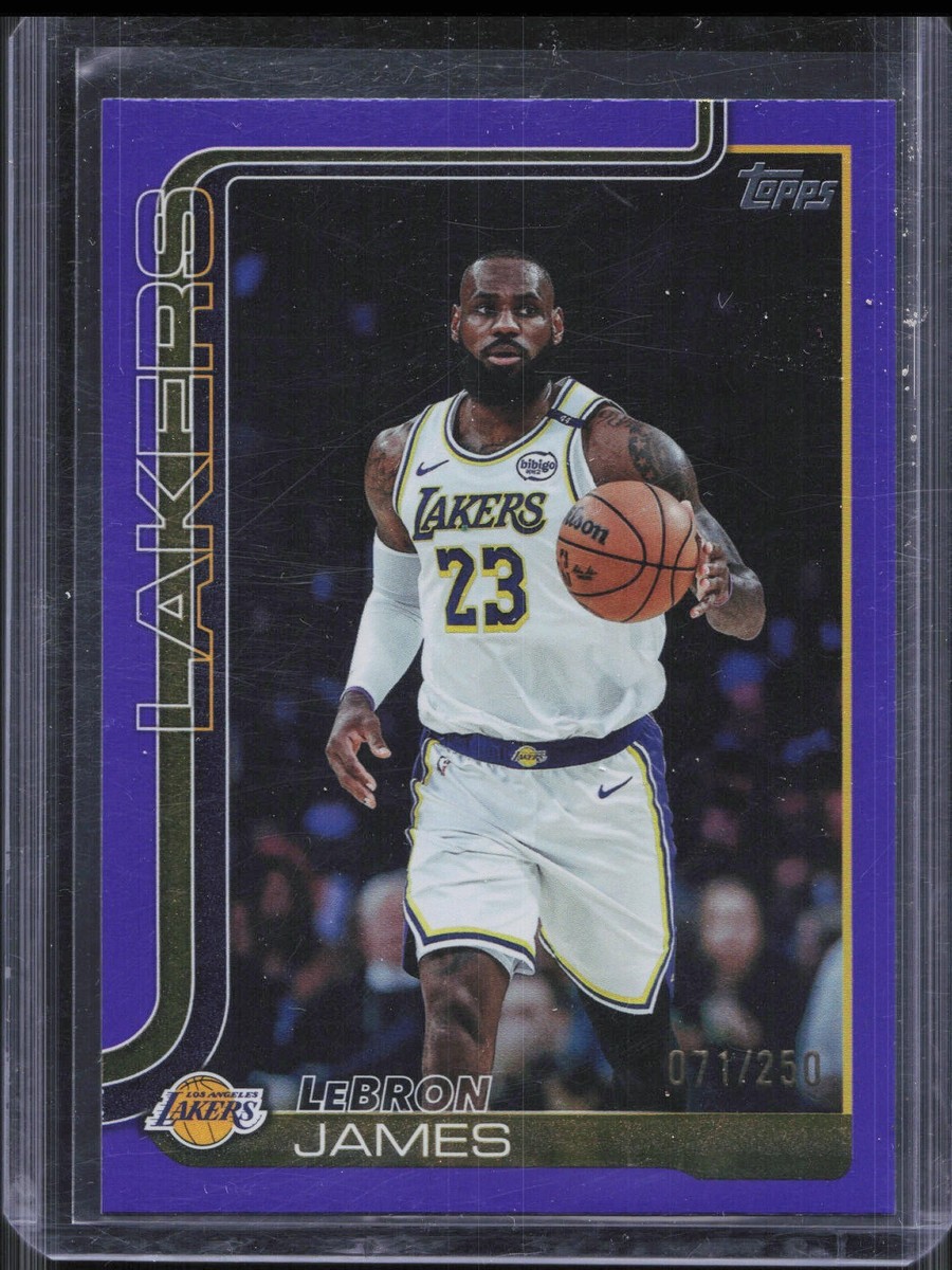 2025-26 Topps Basketball LeBron James #150 Purple Rainbow Foil