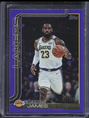 2025-26 Topps Basketball LeBron James #150 Purple Rainbow Foil