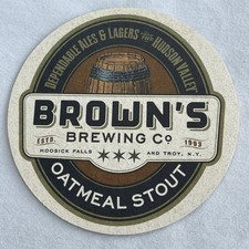 Brown’s Brewery Co, Oatmeal Stout, Sow Your Oats, Troy, Hoosick Falls NY, 4”