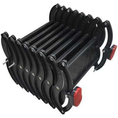 Open Box Wall Mounted Attic Telescopic Ladder 8 Steps Carbon Steel 6.07-6.73ft