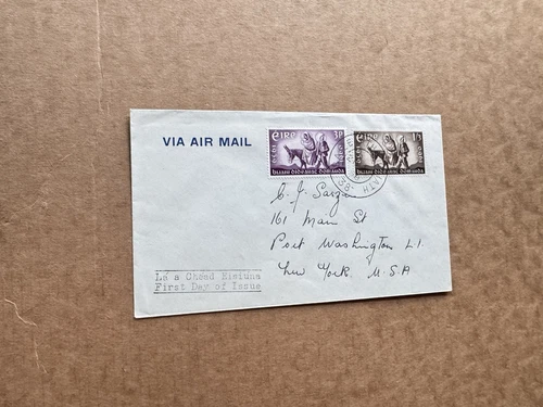 Ireland 1960 FDC +Flight of Holy Family#SG180-81 +Monograph Cachet +CJ Sarzin