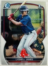2023 Bowman Lyonell James 1st Chrome #BCP-118 Red Sox
