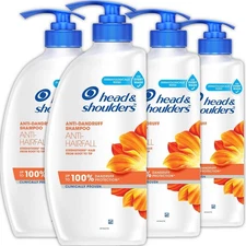 4 Head & Shoulders Anti Hair fall Shampoo Anti Dandruff Shampoo 22 oz Pump