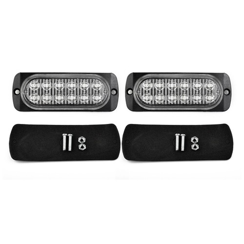 2 Pack of Bright Rear Red Fog 12 LED Lamp Light 12V~24V for Trucks/Car/Van/Bus - Picture 9 of 12