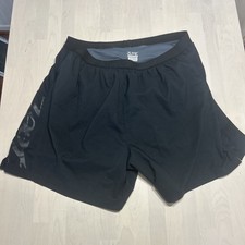 Zoot Triathlon Team Men  s Running Shorts Size XL Black Liner Elastic Waist