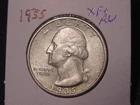 1935 WASHINGTON QUARTER XF + AU BETTER DATE FREE SHIPPING