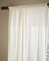 Zofia Broderie Anglaise Slot Top Voile Curtain Panel