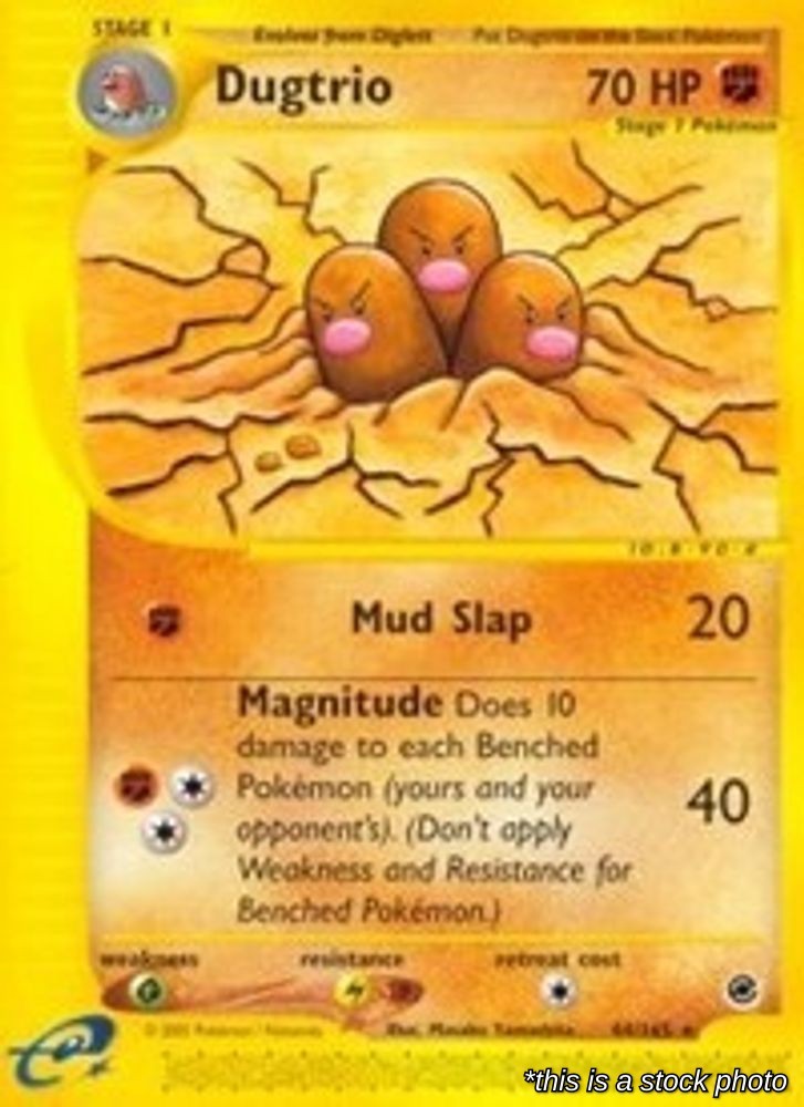 Dugtrio (44) 044/165 EX Pokemon NM