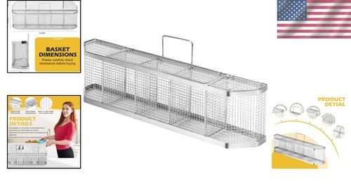 Cestello Lavastoviglie Versatile in Acciaio Inox - Facile da Pulire, Adatto a Tutte le principali Marche - Foto 2 di 7