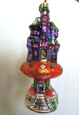 Radko HAUNTED HILLTOP House Bats Ghosts Hallo...