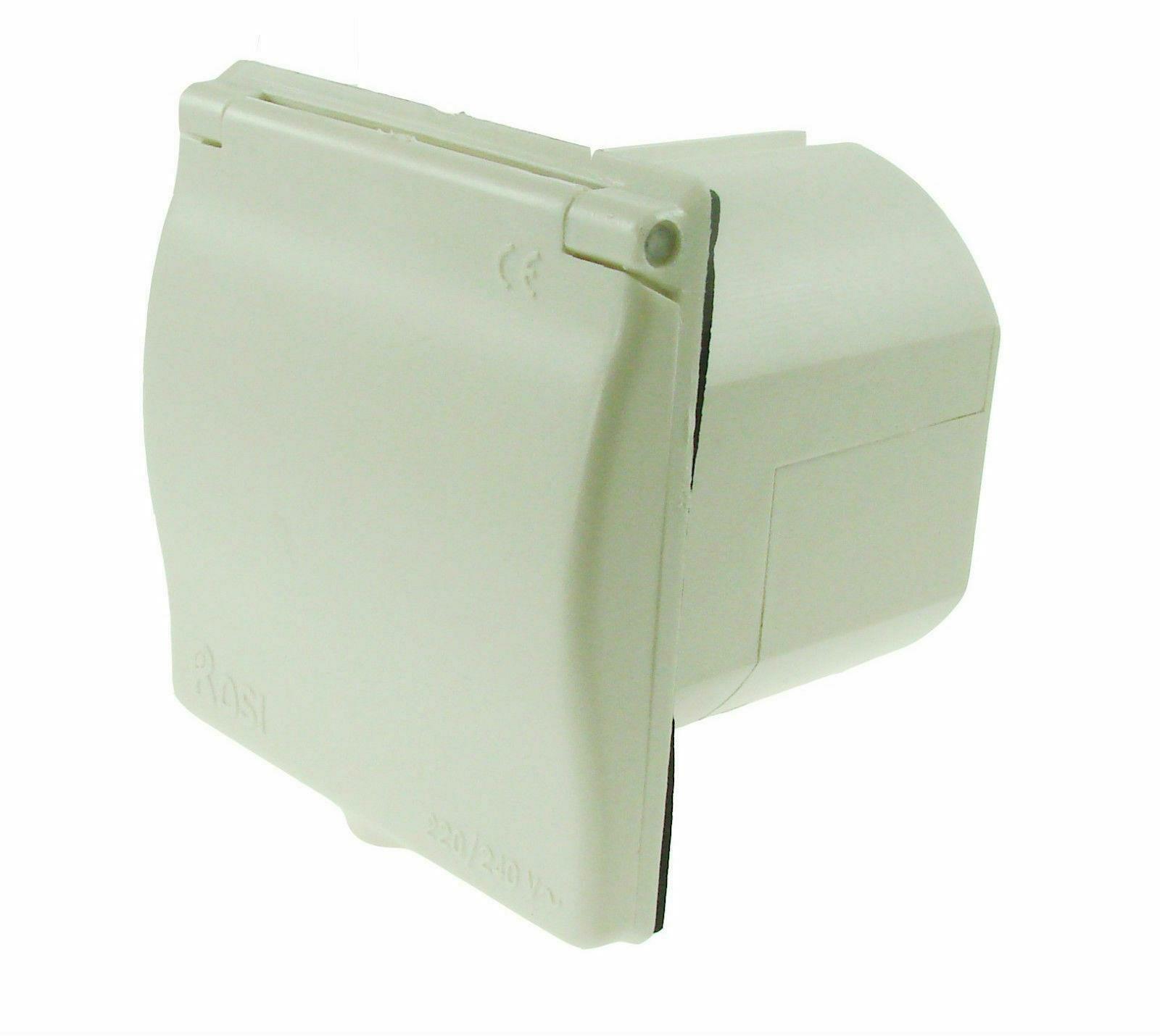 Rosi Caravan / Motorhome / Camper Square Mains Inlet - Ivory
