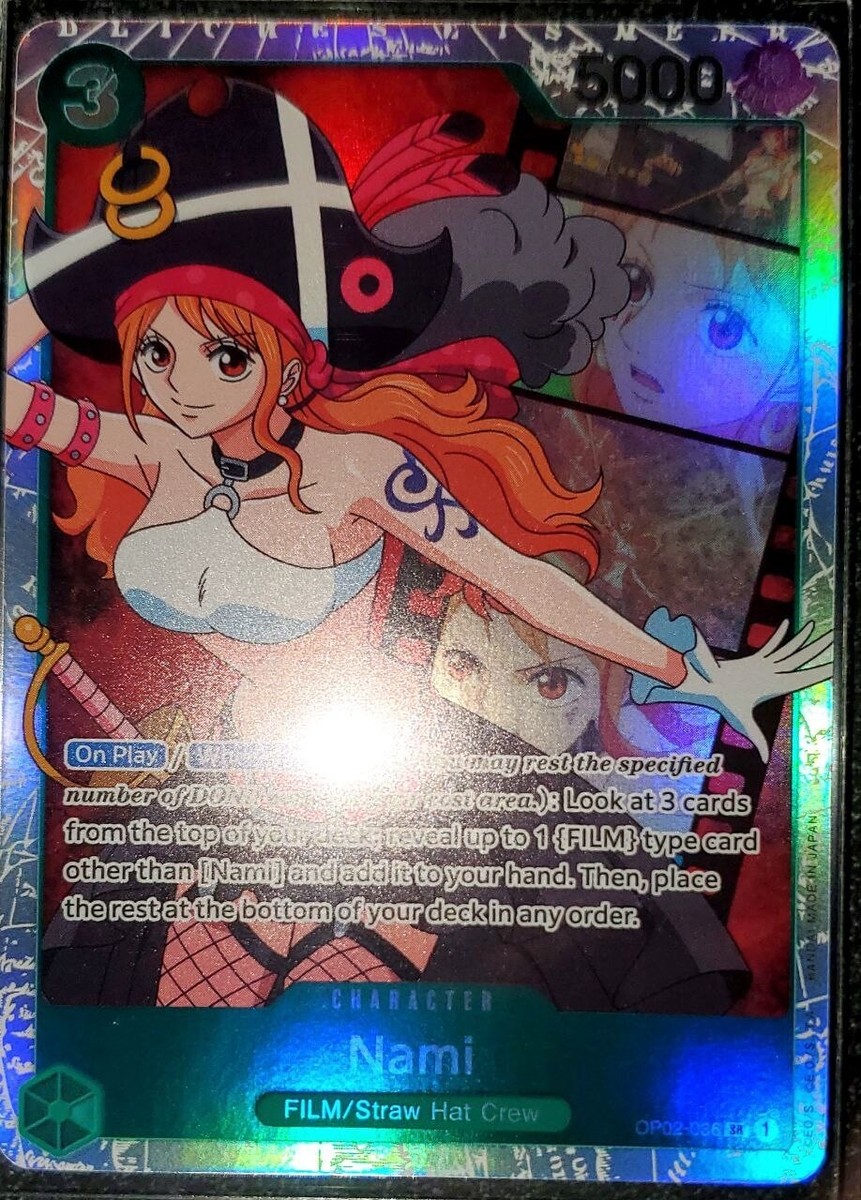 Nami OP02-036 SR Paramount War One Piece TCG-CCG - English - Mint