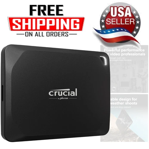 X10 Pro 2TB Portable SSD, Up to 2100MB/s Read, 2000MB/s Write, USB 3.2 USB-C,...