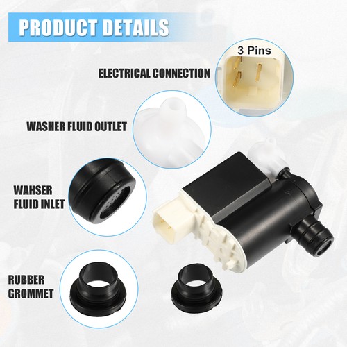 98510-2V100 Windshield Washer Motor Pump fit for Hyundai Veloster 2012-2017 - Bild 3 von 6