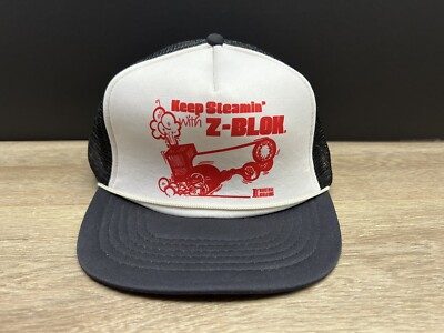Vintage Keep Steamin' With Z Blow Tama Co Japan Trucker Mesh Hat