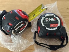 2PACK 16 FT 1" PRECISION MEASUREMENT RUBBER PUSH BUTTON SLIDE-LOCK TAPE MEASURE