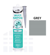 Bathroom Kitchen Waterproof Silicone Sealant Clear White Brown Black Grey 300ml