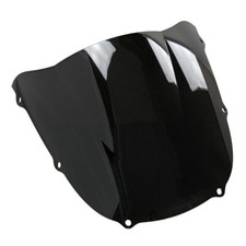 Parabrisas De Doble Burbuja Para Kawasaki Ninja ZX6R 636 ZX-6R (1998-1999) - Carenado Delantero En Plástico PC Negro