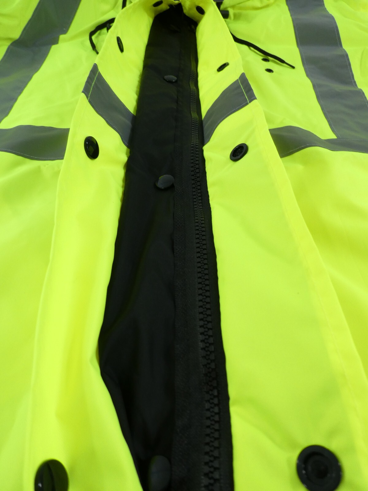 Liberty Uniform 586MFL Men HiVis LONG Reversible Rain Jacket SMALL