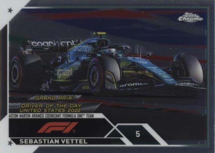 2023 Topps Chrome Formula 1 - Sebastian Vettel #184 - 1 of 1