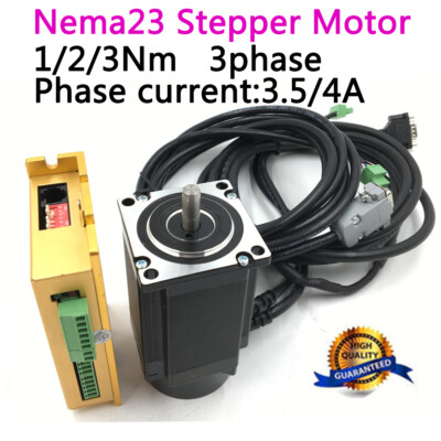 Closed-loop Stepper Motor Nema23 3Nm 2Nm 1Nm Hybrid easy Servo 3ph Drive CNC Kit
