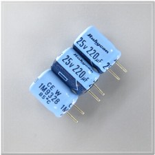 Rubycon TWSS CEW Series 220uF/25V 8x11.5mm Electrolytic Capacitors 25v220uf