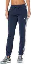 Adidas Women Plus Size 4X Slim Fit Athletic Pants Navy Blue Solid Multi Sport