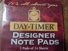 Vintage 1998 ACCO Day-Timer Pocket Sized Designer Note Pads 3x6 2 Pads 24 Sheets