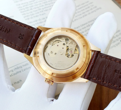 Citizen Automatic Rose Gold Tone White Dial Day Date Men's Watch