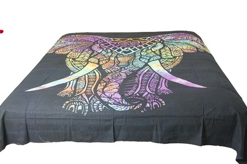 AamiraA Hippie Multi-color Elephant Mandala Tapestry Bohemian Wall Hanging Dorm - Picture 3 of 14